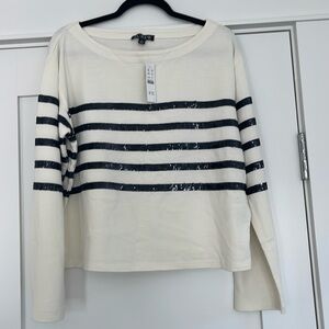 J Crew sequin light sweatshirt/t shirt